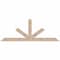 Ekena Millwork Saratoga Smooth Timber Gable Bracket, Douglas Fir, 96"W x 36"H x 3 1/2"D x 5 1/2"F, 9/12 Pitch GBW096X36X0406SAR00SDF - alternate 1